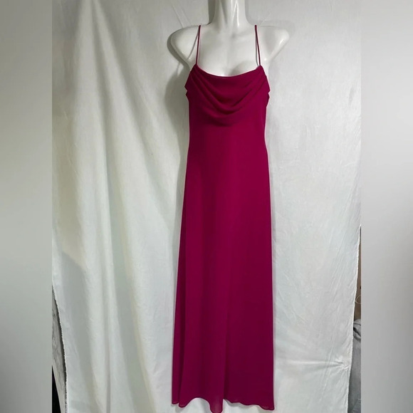Fuchsia maxi formal dress, size 6 - Picture 1 of 16